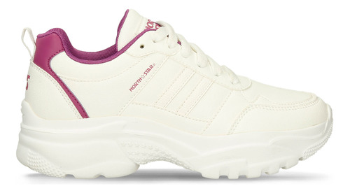 Tenis Casuales Blanco-purpura North Star Isibel Dare Mujer