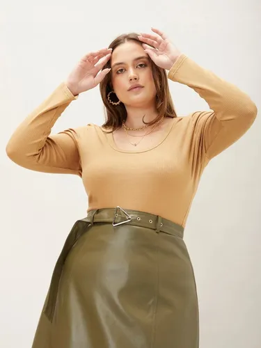 Polera Curvy Manga Larga Caf Shein Morf Cuotas sin inter s