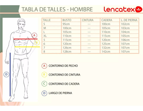 Imagen 3 de 6 de Pijama Invierno Algodón Hombre Lencatex - Art. 23521