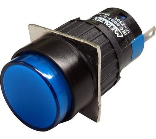 Piloto Led 16mm Redondo - 24v - Azul