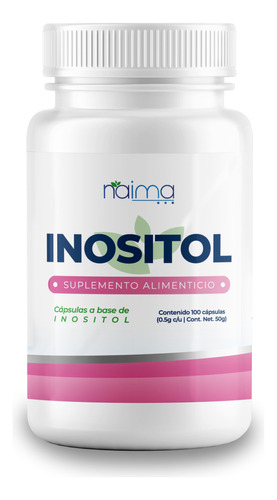 Inositol 500mg - 100 Cápsulas Por Frasco