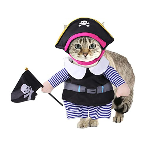 Disfraz De Piratas Del Caribe Perros Gatos Estilo Pirat...