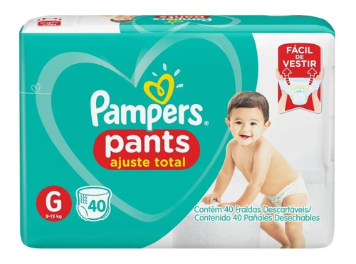 Pañales Pampers Pants Ajuste Total  G Full