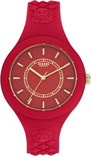 Versus Relojes Versace Para Mujer Rojo 39 Mm Colección Fire 