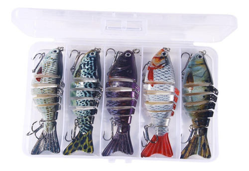 5 Piezas Señora De Pesca Swimbait Realista Con Cebos De