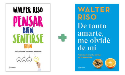 Pensar Bien + De Tanto Amarte - Riso - Planeta - 2 Libros