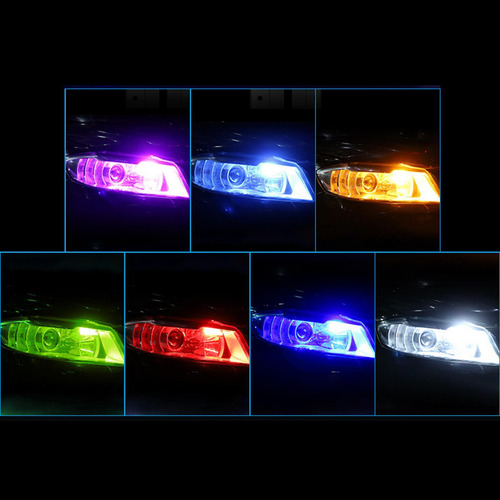 10 Uds T10 Luces De Coche Cob Luces De Marcador Amarillo