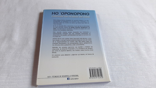 Imagen 2 de 7 de Hooponopono Ejercicios Con Palabras Que Sanan Andrea Bruno