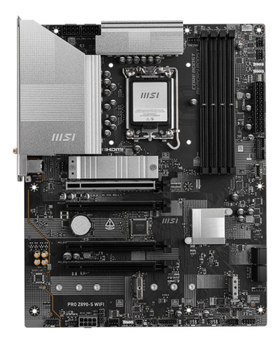 Motherboard Msi Pro Z890-s Wifi S1851 Color Gris Oscuro
