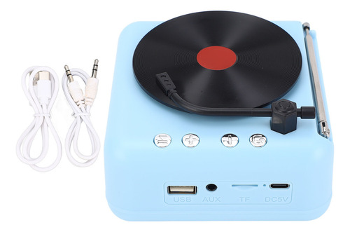 Altavoz Retro Estilo Tocadiscos, Calidad De Sonido Hifi Bt5.