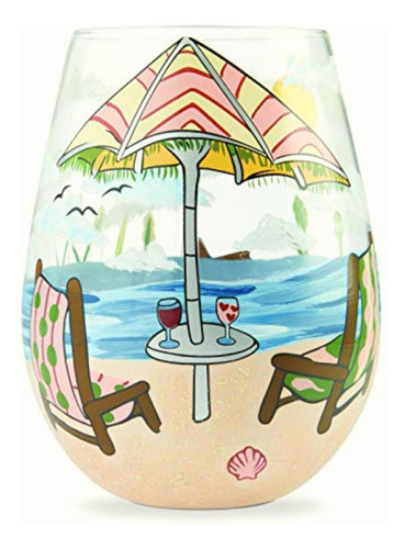 Enesco Designs By Lolita Beach Please Copa De Vino Artesanal