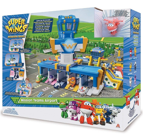 Super Wings Mission Teams Airport Coleccion Aviones Robot