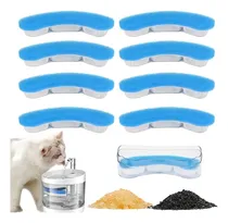 Comprar Bebedero para mascotas automático Genérica 8 piezas doble filtrado con capacidad de 2.4L color blanco 220V
