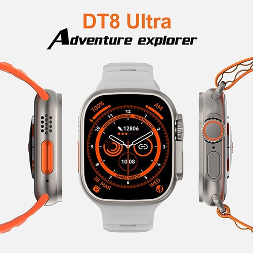 Smartwatch Iwo Dt8 Ultra Com Chamada Bluetooth Nfc