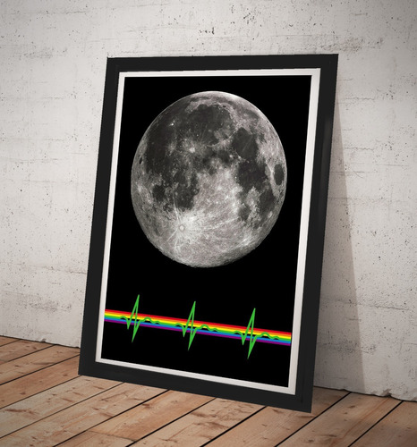 Cuadro Pink Floyd Moon Rainbow Lamina Cuadro Poster 1973