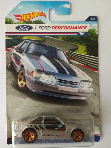 Hot Wheels 92 Ford Mustang Performance 3/8 Gris Mu1