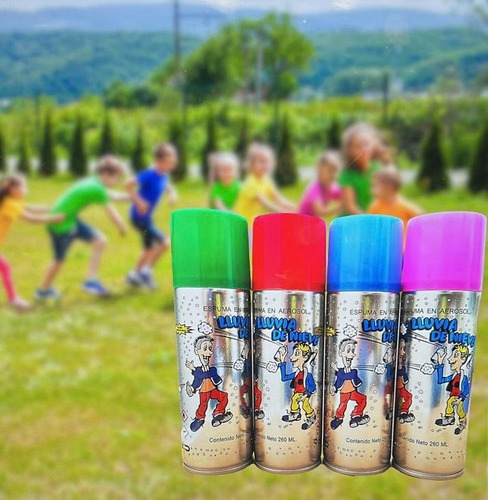 24 Latas Lluvia De Nieve 260ml Espuma En Aerosol Para Fiesta