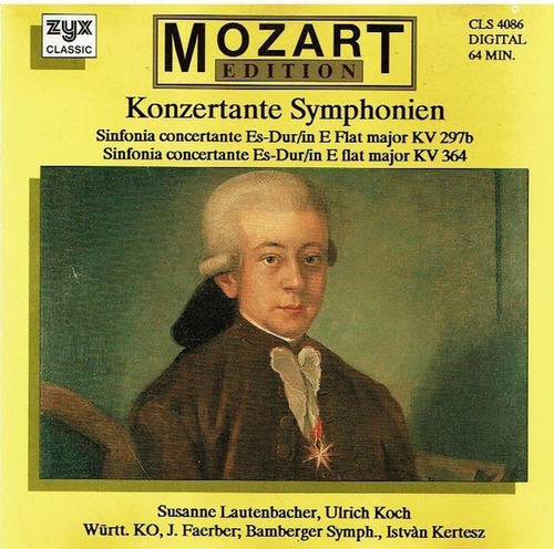 Wolfgang Amadeus Mozart  Konzertante Symphonien Cd Germany 