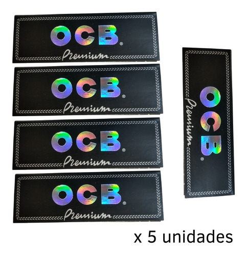 Combo X 5 Papel Ocb Premium 1 1/4 50 Papelillos Metanoia