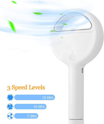 Imagen 4 de 10 de Ventilador Portátil Sin Aspas Usb Recargable Viaje Portable