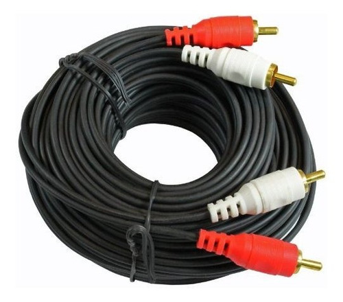 Cable De Audio Dual 2 Rca De 50 Pies Para Cd Estéreo Amplif