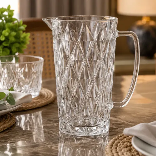 Jarra Para Bebida Praticasa Diamante 1,2l Transparente