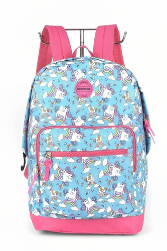 Mochila Escolar Feminina Juvenil Up4you Unicornio