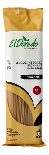 Fideos De Arroz Integral Spaguetti 250g El Dorado Sin Gluten