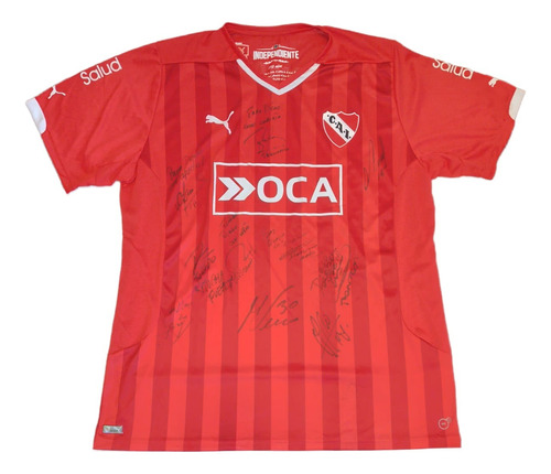 Camiseta De Independiente Firmada Por Jugadores - Edstiendas