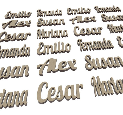 Nombre Personalizado Madera Mdf 55cm X 16.5cm Mdf3mm Art2221