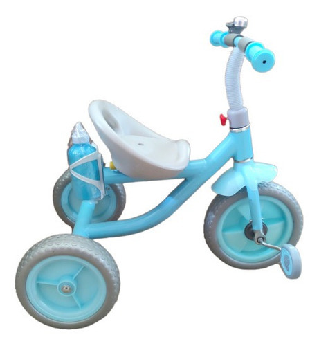 Triciclo Infantil Con Volante Ajustable Cantimplora 58 X 72 Color Azul