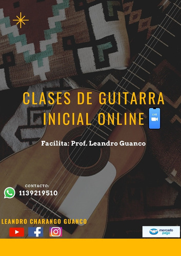 Imagen 5 de 8 de Clases De Guitarra/ Charango / Ukelele + Aula Virtual Gratis
