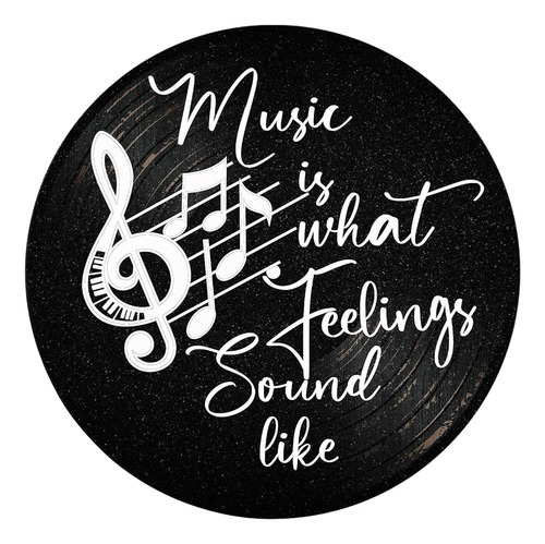 Blulu Music Is What Feelings Sound Like Wooden Vinyl Records