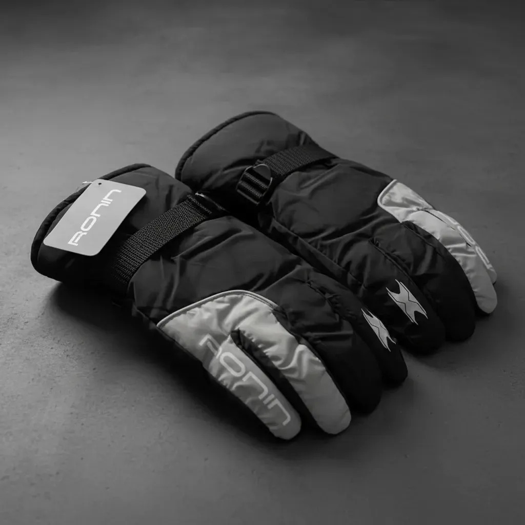 Luva Motoqueiro Texx Ronin Impermeável Preto 3g