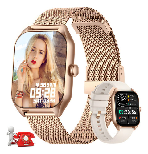 Smartwatch Reloj Inteligente Mujer 1.85 Llamada Bluetooth