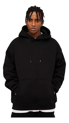 Cómoda Y Cálida Sudadera Con Capucha Y Mangas Caídas