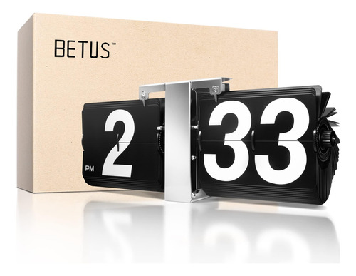 Betus Retro Style Flip Desk Stank Reloj - Classic Mechanical