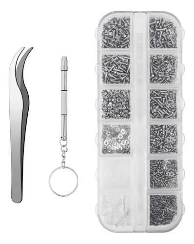 Kit De Reparacion De Lentes De Sol, 1100 Tornillos Pequenos