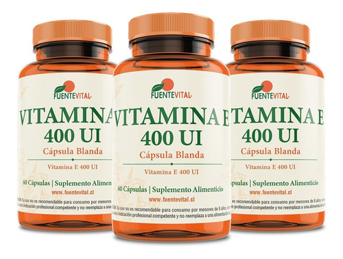 Vitamina E 400 Ui Capsula Blanda - Antioxidante Piel Cabello