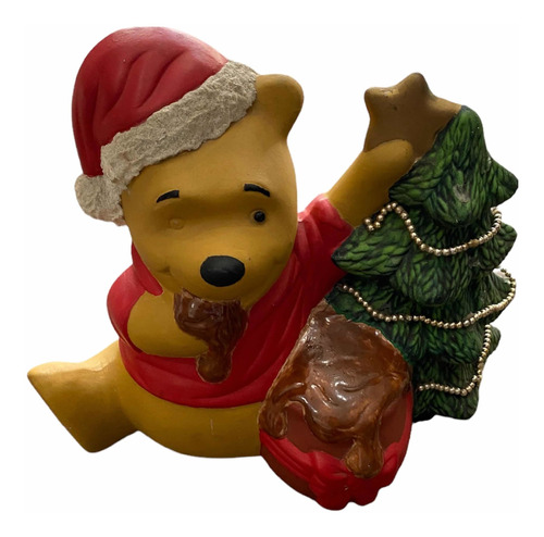 Alcancía Winnie Pooh Navideño Pino Tarro Miel + Regalo