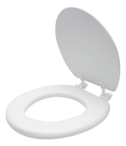 Asiento Acolchonado Para Wc Inodoro Redondo Blanco