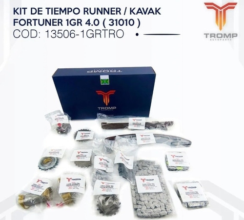 Kit Cadena Tiempo 4runner Kavak Fortuner 1gr 4.0