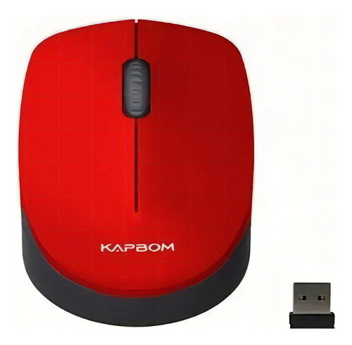 Mouse Wireless Ka-608 Kapbom Cor Vermelho