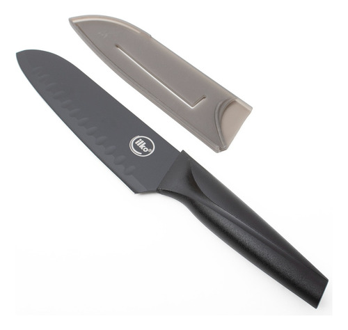 Juego Cuchillos Acero Inox Premium Nero Color Negro Ilko