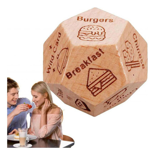 1 Pieza De Dados De Madera Para Juegos De Pareja Por Un Día