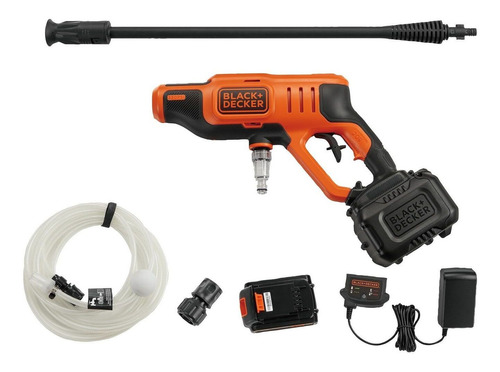 Hidrolavadora eléctrica Black+Decker BCPC20D1 naranja con 350psi de presión máxima 110V - 120V - 60Hz