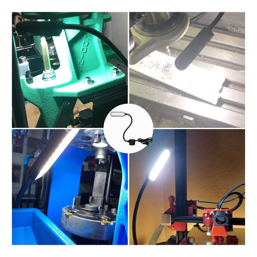Lámpara Led Flexible Para Máquina De Coser Con Base Magnétic