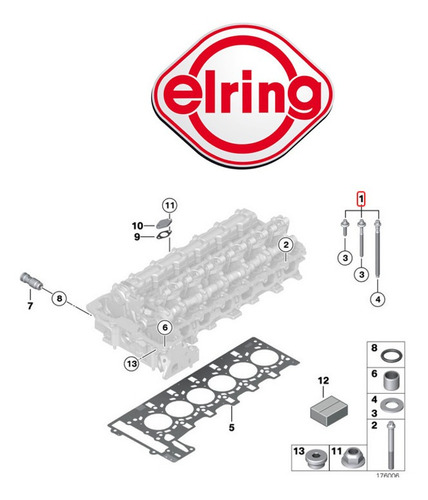 11127548799 Juego Tornillo Culata Bmw 1/3/5/6/7/x1/x3/x5/x4