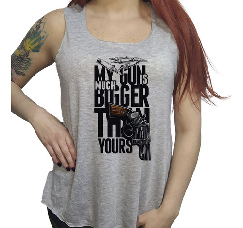 Musculosa Acampanada My Gun Is Much Better