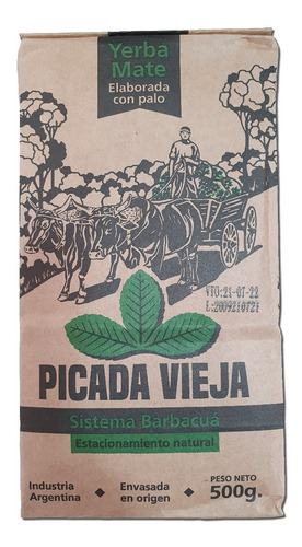 Yerba Mate Picada Vieja Barbacuá 500gr